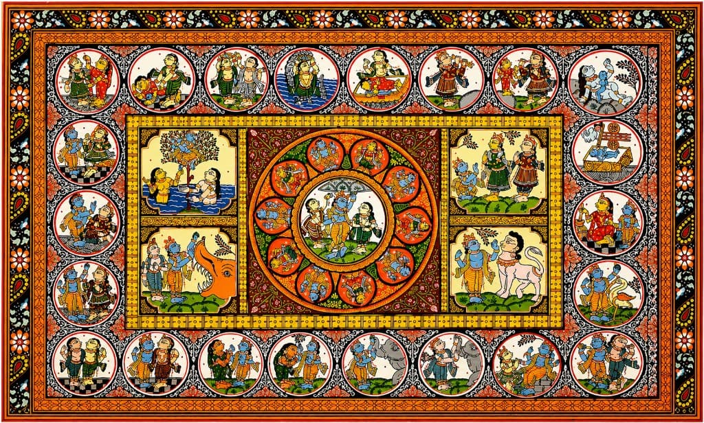Traditional Odisha Pattachitra painting