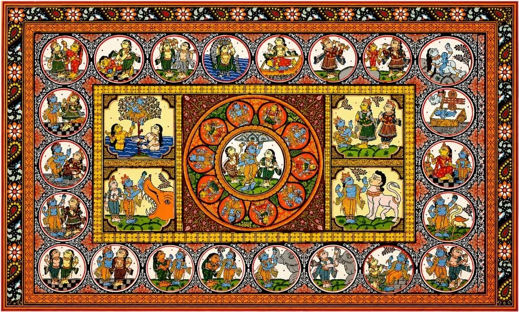 Traditional Odisha Pattachitra painting