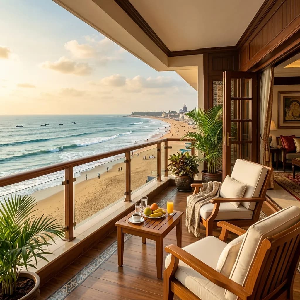 Top Sea-Facing Hotels in Puri on New Marine Drive Road: Wake Up to Ocean Balconies